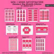 Mr and Miss Mustache Valentines Day Printables for Boys and Girls - DIY Collection - Instant Download